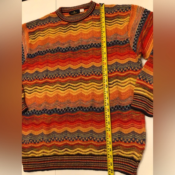 Coogi style cotton blend knit sweater - Picture 7 of 13